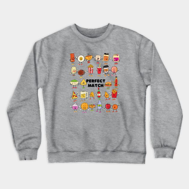 Perfect Match Crewneck Sweatshirt by Unique Treats Designs